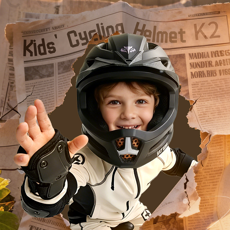 Cycling Safety Gear For Kids - Casco de Ciclismo Integral BATFOX para