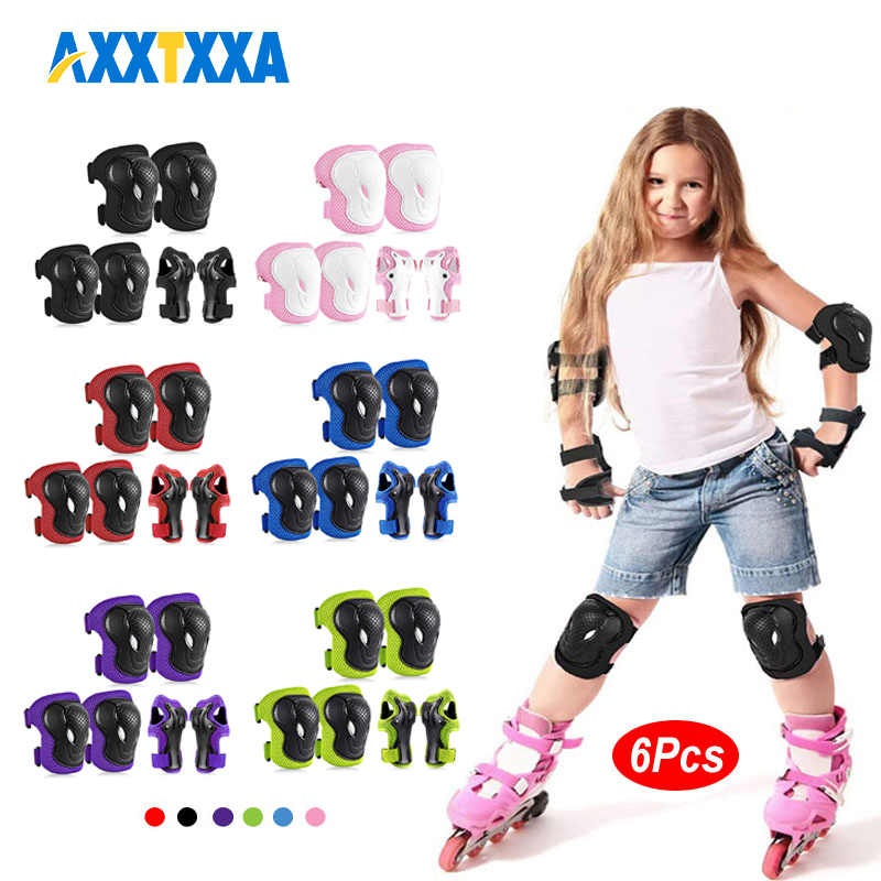 Cycling Safety Gear For Kids - 6 uds rodilleras para niños coderas