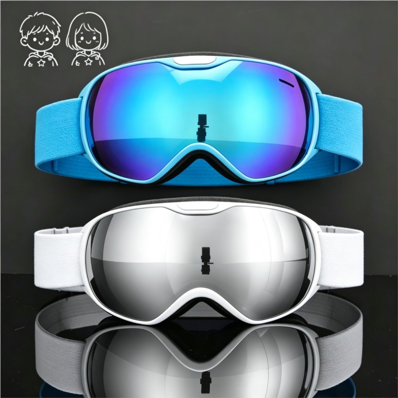 Cycling Gear Weather - Gafas de esquí antiviento para niños,