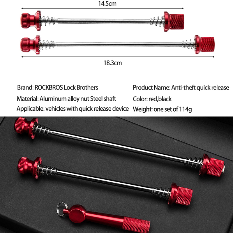 ROCKBROS-brochetas de cubo de  - Quick Release Skewer reseña y precio