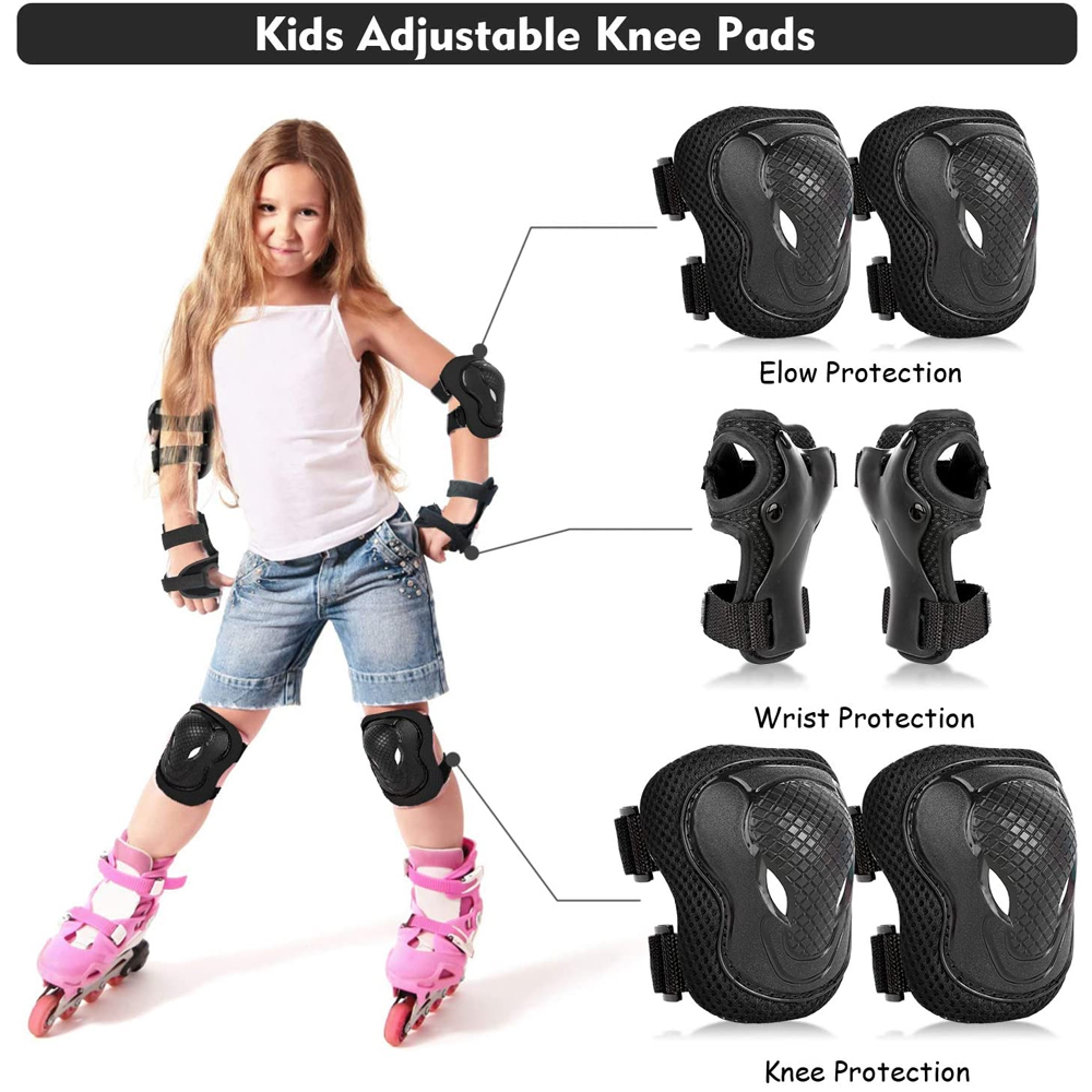 6 uds rodilleras para niños co - Cycling Safety Gear For Kids reseña y precio