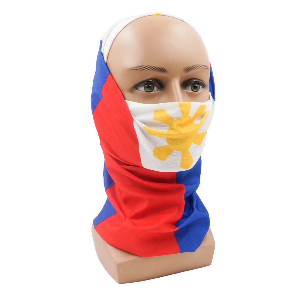 Bandana estampada con banderas - Cycling Gear Singapore reseña y precio